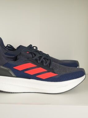 Adidas Ultraboost 5X Ultra Boost Running Shoes Gym Navy Blue Red JS1929 Mens 11